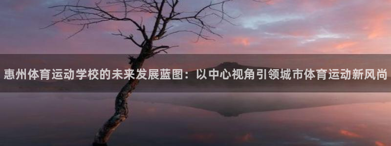 尊龙官方正版app集团官网首页:惠州体育运动学校的未来发展蓝